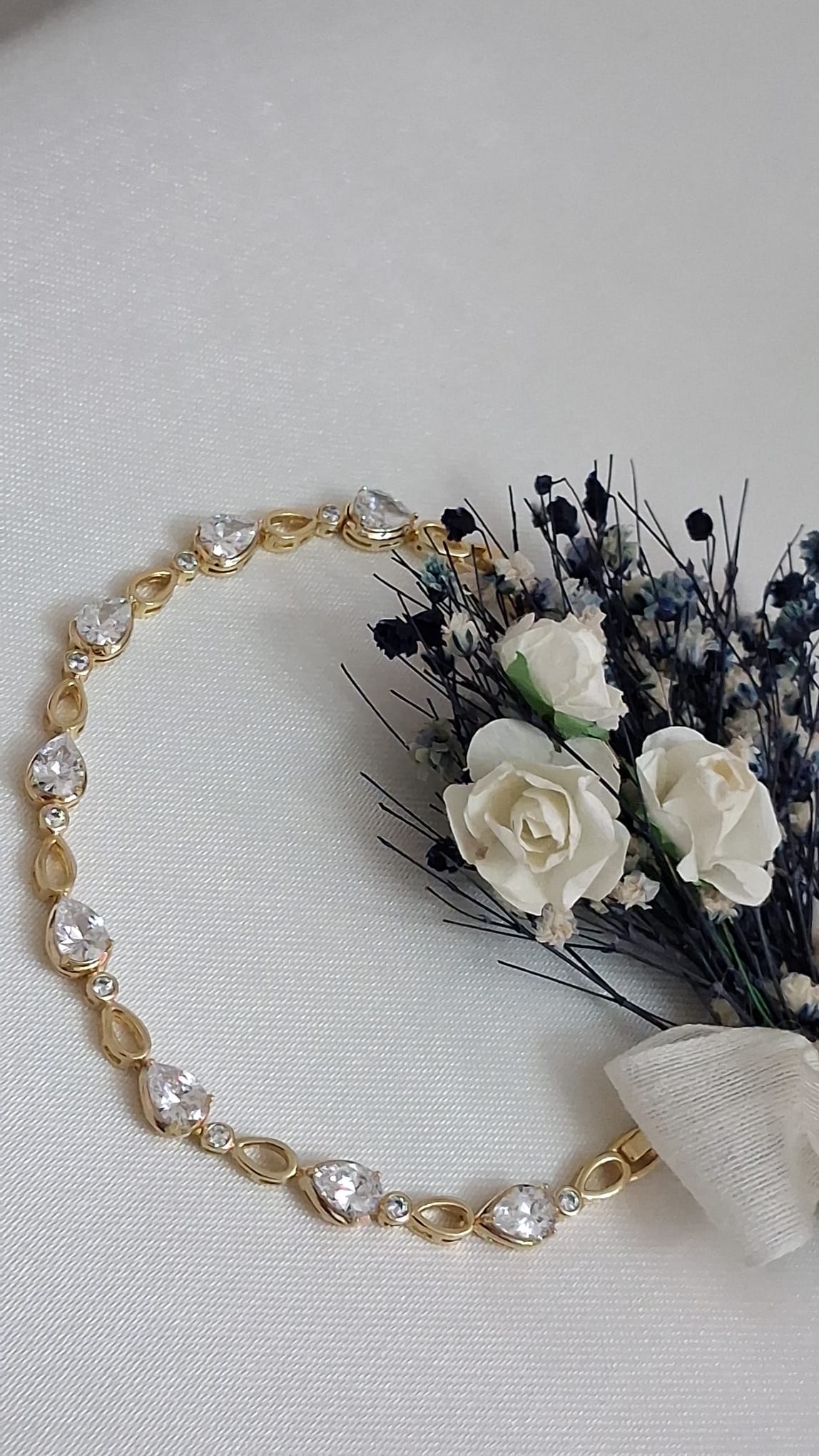 XUPING Bileklik - Oval Zincirli Damla Taşlı